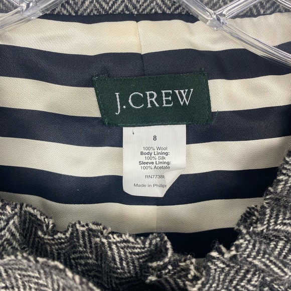 J. Crew Tweed Wool Jacket Size 8 - Picture 3 of 8